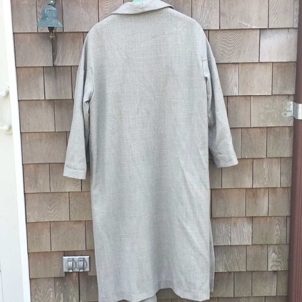 AYR Lightweight Wool Long Coat Unstructured - Picture 3 of 8